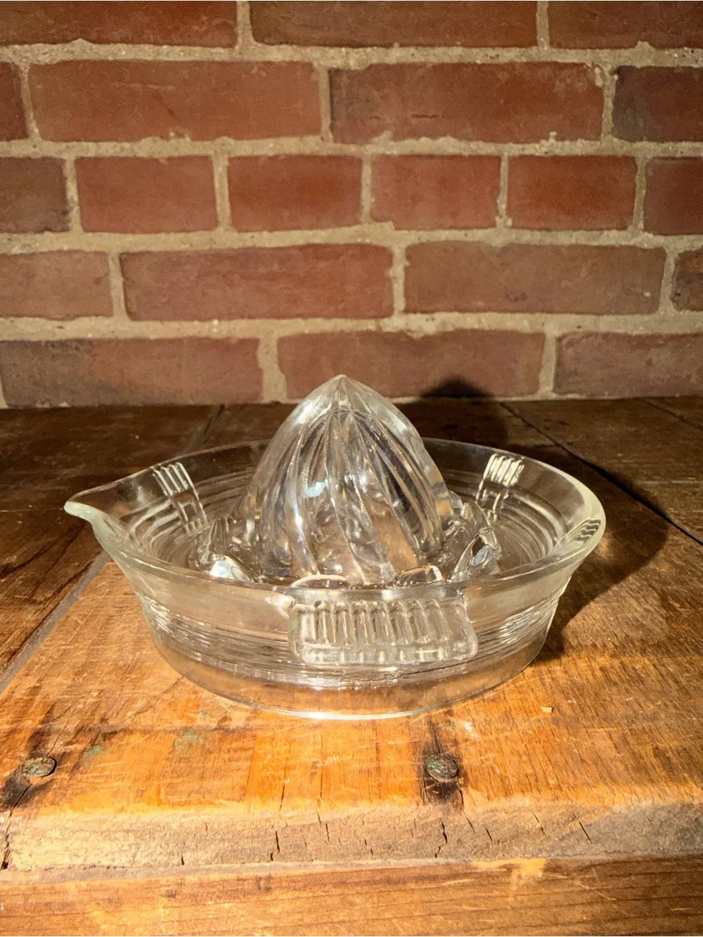 Clear Glass Citrus Reamer Juicer - Home Dining